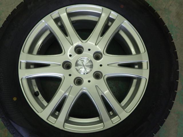 【2021年製】【スタッドレス】【HOT STUFF(ホットスタッフ)】Exceeder(エクシーダー) W6 (5HOLE) + KENDA(ケンダ) ICE TECNEO KR36 4本セット