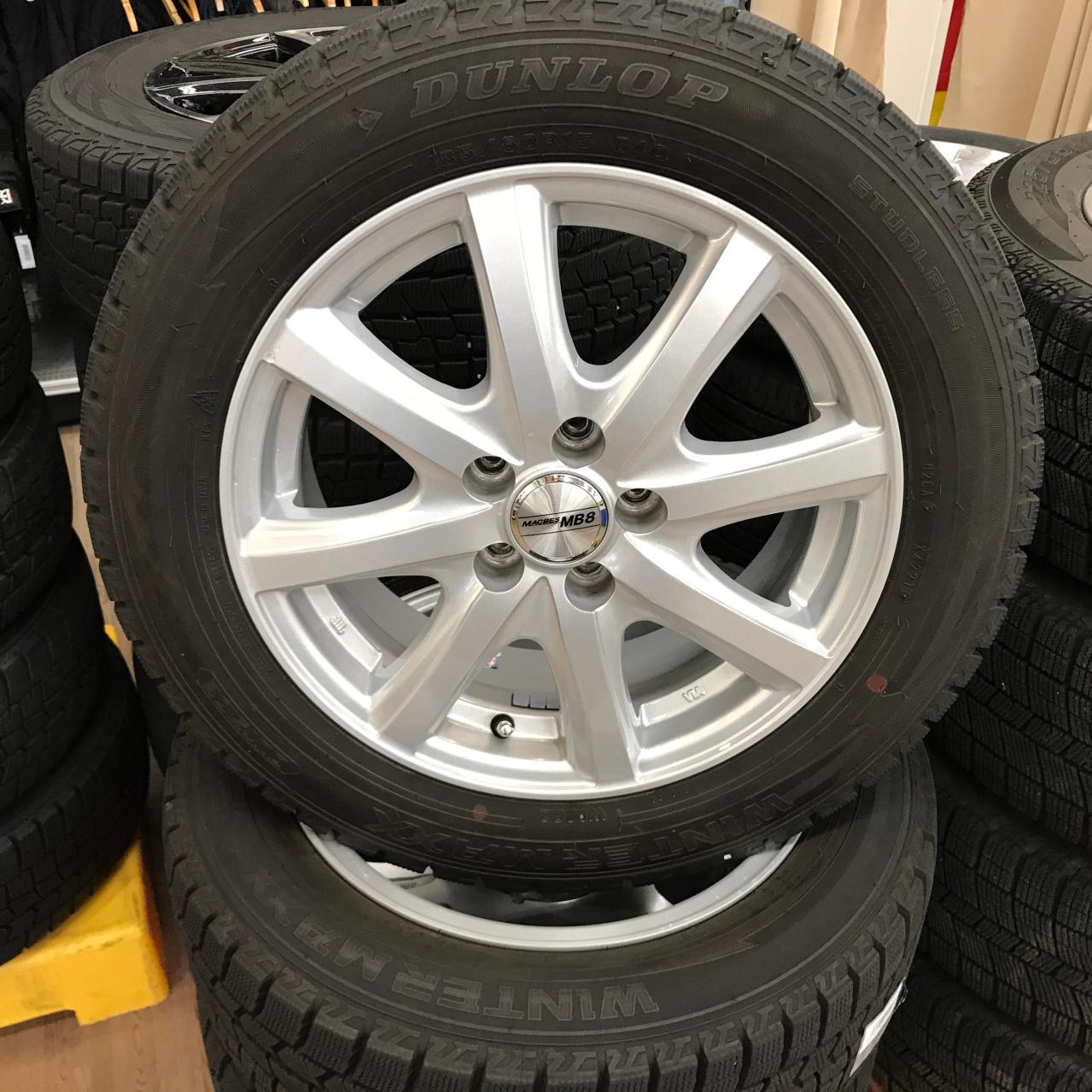 MACBES MB8 スポークホイール+DUNLOP WINTERMAXX WM02 【100-5 シエンタ】 | カー用品 スタッドレス ...