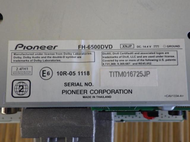 【carrozzeria】FH-6500DVD