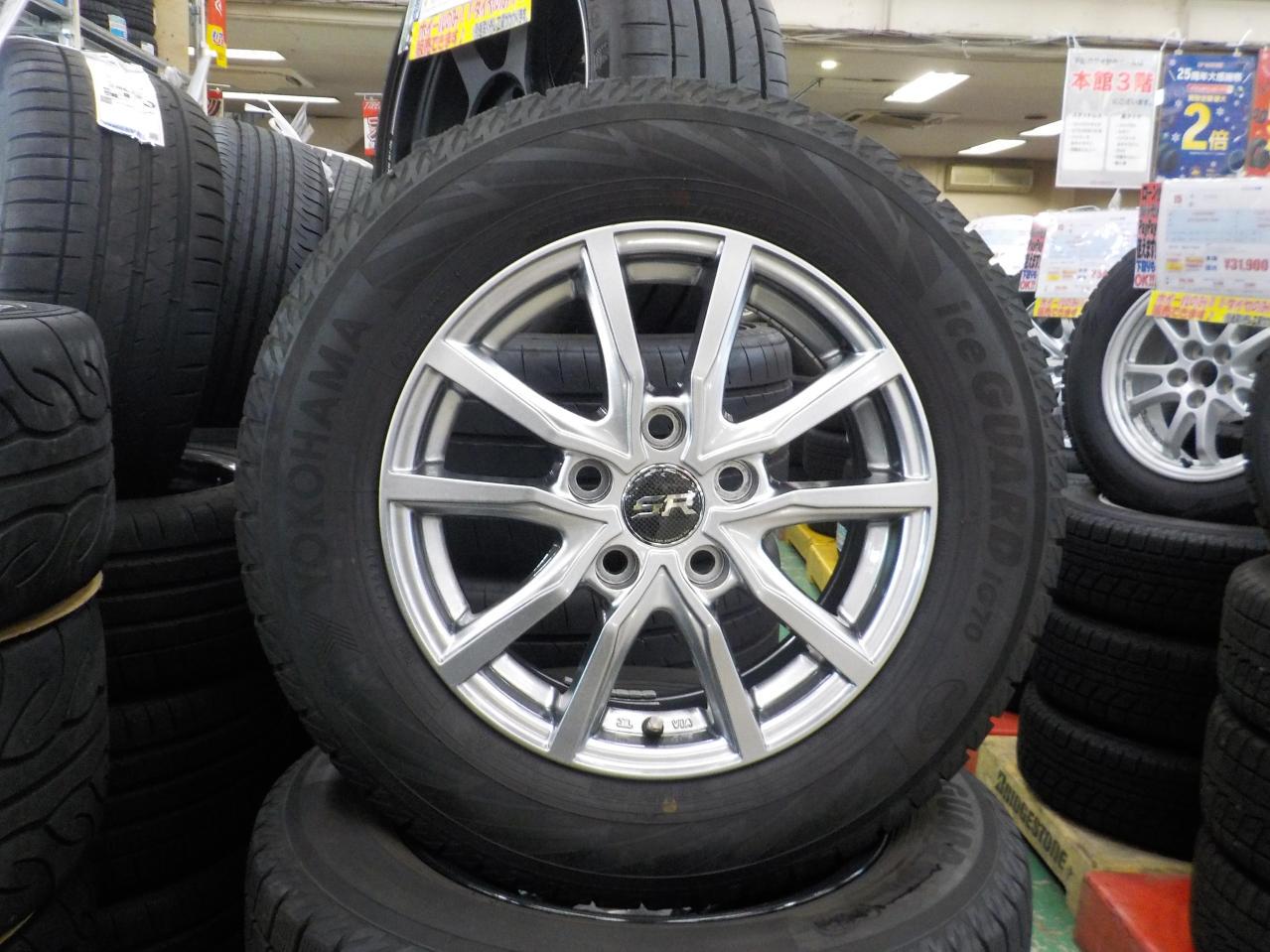 BRANDLE N52 + YOKOHAMA iceGUARD iG70 | カー用品 スタッドレスタイヤホイールセット 15インチ ...
