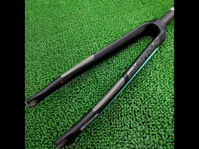 3大特価 BIANCHI モデル不明 K-VID/ディスクブレーキカーボンフォーク コラム長 190/エンド100