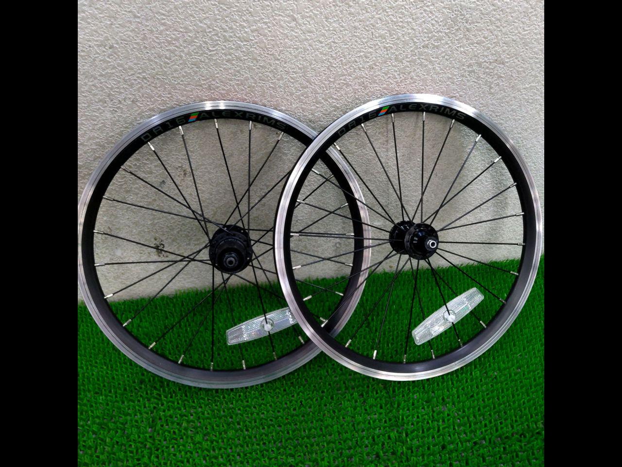 birdy/SHIMANO FH-T3000 ハブ+ALEXRIMS DA16リム 18インチクリンチャータイヤホイール前後セット ...