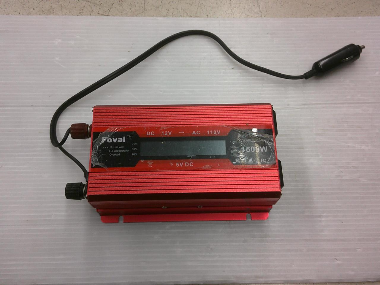 【DC12V→AC110V】Foval 1500W DCACインバーター Y04131 | カー用品 電装系 その他電装系を通販で購入する ...