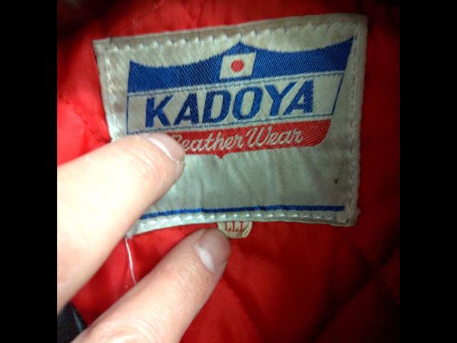 △値下げしました!KADOYA レザーダブルライダースジャケット