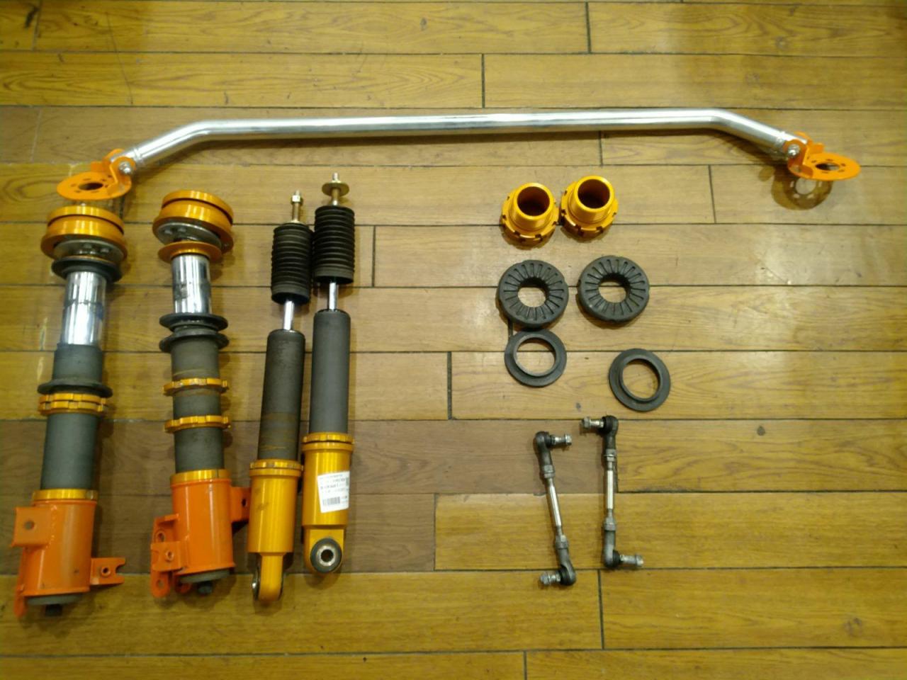 BATTLE Bee Racing RS-Damper/全長調整式車高調 + BBR フロントタワーバー【スイフトスポーツ/ZC32S ...