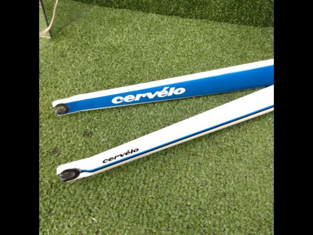 CERVELO R3 2011年モデル 700C フロントフォーク ホワイト×ブルー