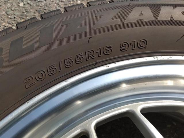 SUBARU レガシィツーリングワゴン【BG5】純正ホイール + BRIDGESTONE BLIZZAK VRX3 | 中古品 | アップ ...