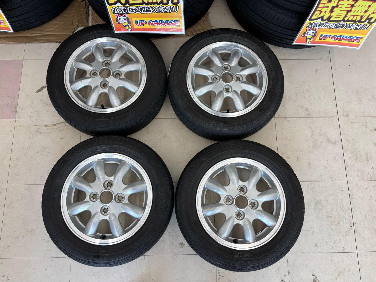DAIHATSU L700S ミラジーノ純正ホイール+DUNLOP ENASAVE EC202 | やや 