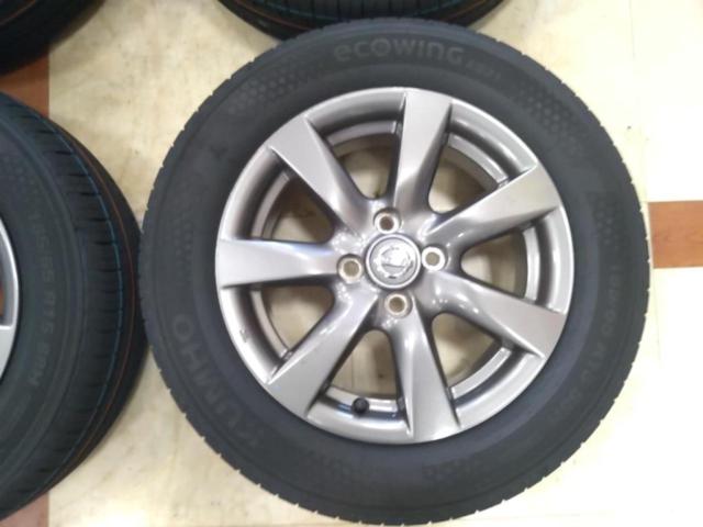 日産純正(NISSAN)  ノート E12 ブラックアロー 純正アルミホイール  + KUMHO/マーシャル(クムホ/MARSHAL) ECOWING ES31