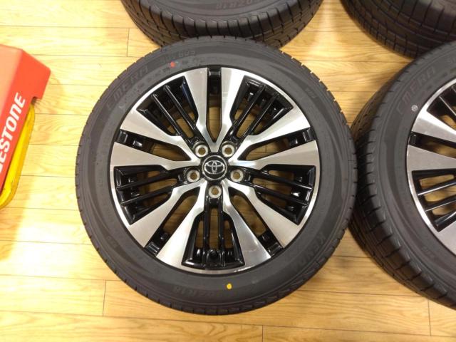 TOYOTA 30系アルファード/ヴェルファイア後期純正 切削光輝ホイール + 