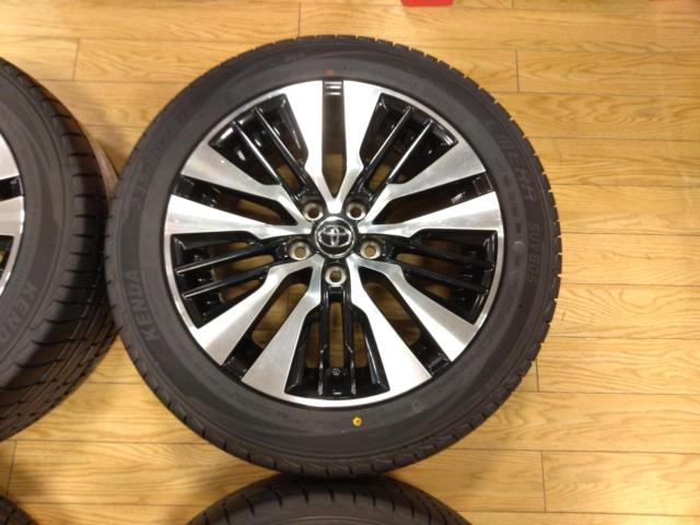 TOYOTA 30系アルファード/ヴェルファイア後期純正 切削光輝ホイール + 