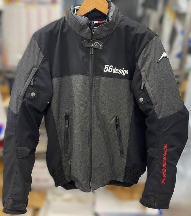 56design × KUSHITANI GPジャケット3 ブラック/グレー サイズ:M | やや