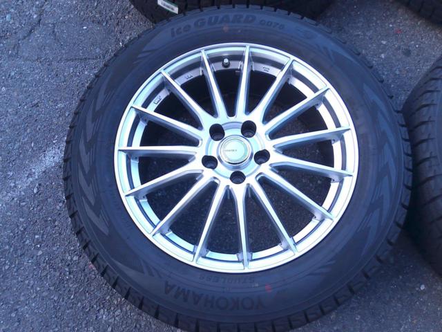 【YOKOHAMA】STANDARD WHEEL GRASS + 【YOKOHAMA】ice GURAD G075 4本セット