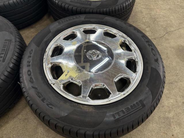トヨタ セルシオ/20系 前期 純正OPメッキホイール + PIRELLI POWERGY 