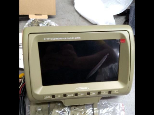 メーカー不明 海外製ヘッドレストモニター  8インチ  DVD再生可能タイプ  ベージュ  1個タイプ