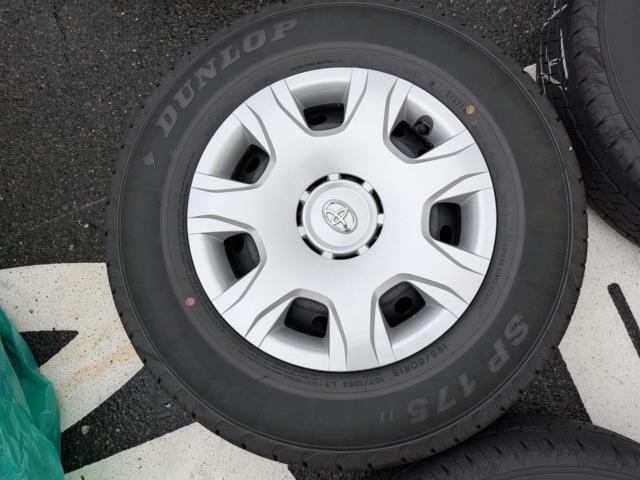 トヨタ純正】 ハイエース純正スチール+【DUNLOP】SP175 4本セット 