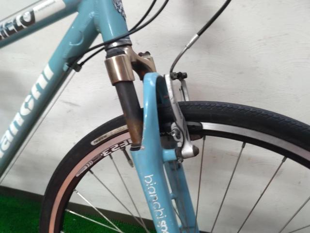 2大特価 わけあり現状販売 BIANCHI CIELO 2010年頃 700×32C 3×8S アルミクロスバイク チェレステ 参考サイズ160-170
