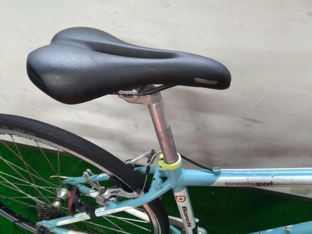 2大特価 わけあり現状販売 BIANCHI CIELO 2010年頃 700×32C 3×8S アルミクロスバイク チェレステ 参考サイズ160-170
