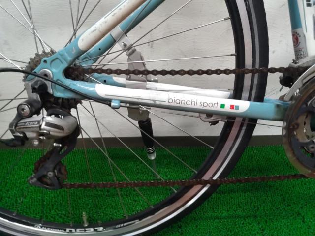 2大特価 わけあり現状販売 BIANCHI CIELO 2010年頃 700×32C 3×8S アルミクロスバイク チェレステ 参考サイズ160-170