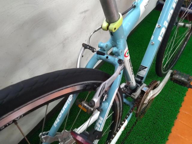 2大特価 わけあり現状販売 BIANCHI CIELO 2010年頃 700×32C 3×8S アルミクロスバイク チェレステ 参考サイズ160-170
