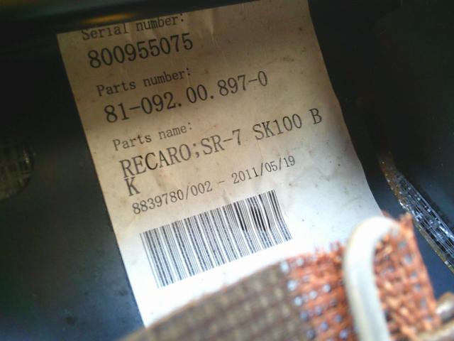 RECARO SR-7 SK100 BK
