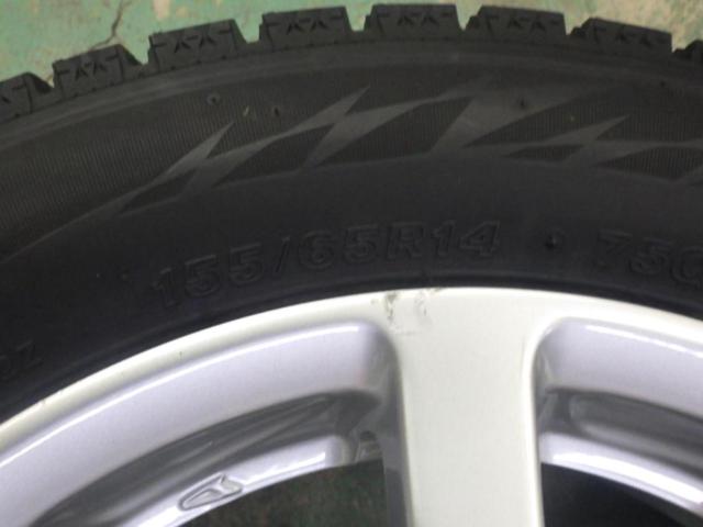 【ダイハツ純正】タント純正ホイール+【BRIDGESTONE】VRX2