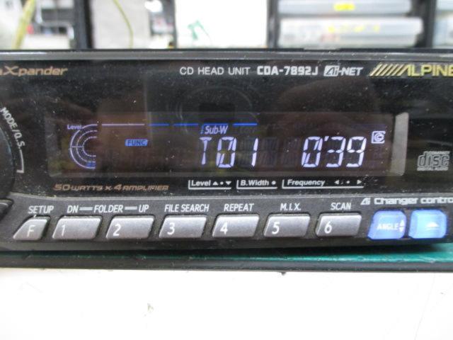 ALPINE CDA-7892J | 傷や汚れあり | アップガレージ 宮崎北店 | カー用品 ヘッドユニット CDチューナーを通販で購入する ...