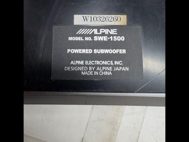 ALPINE SWE-1500 チューンナップウーファー | 傷や汚れあり | アップガレージ 大阪住之江店 | カー用品 スピーカー チュー ...