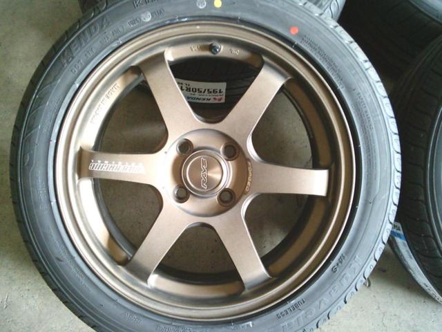 ☆値下げしました☆ RAYS(レイズ) VOLK RACING(ボルク レーシング) TE37 SONIC  + KENDA(ケンダ) KR32 4本セット