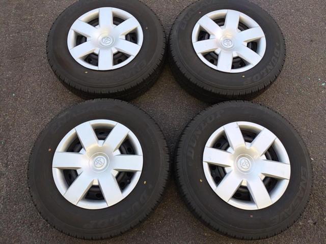 トヨタ純正】 200系ハイエース スチールホイール+【DUNLOP】ENASAVE 