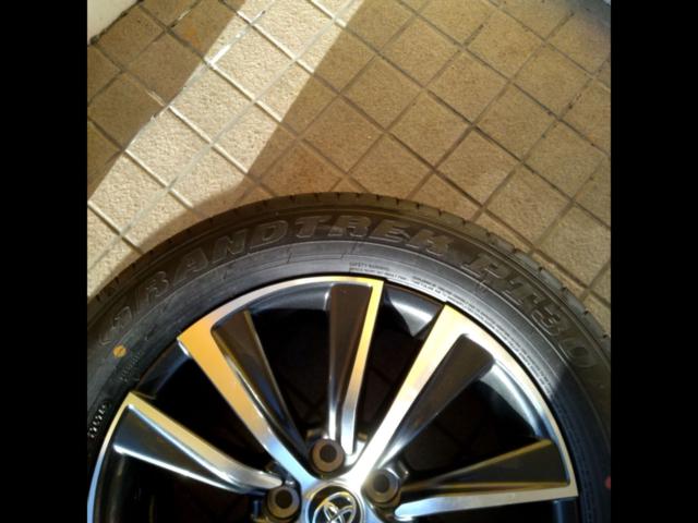 トヨタ純正】80系ハリアー純正ホイール+【DUNLOP】GRANDTREK PT30 