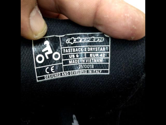 ●値下げしました!Alpinestars/アルパインスターズ FASTBACK-2 DRYSTAR