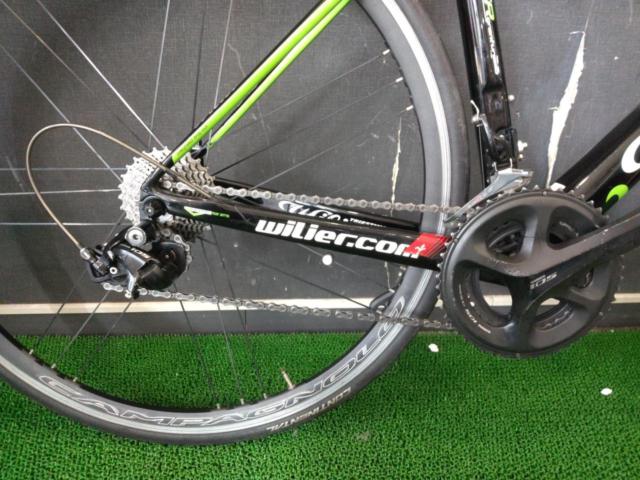 WILIER GRANTURISMO R 2018年 700x25c 2x11s カーボンロードバイク ブラックxグリーン