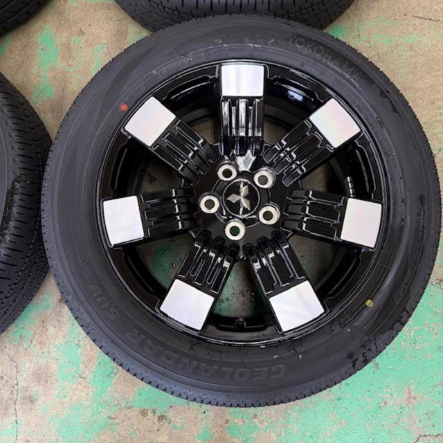 6三菱純正 デリカD:5 Pグレードアルミホイール+YOKOHAMA GEOLANDAR SUV 