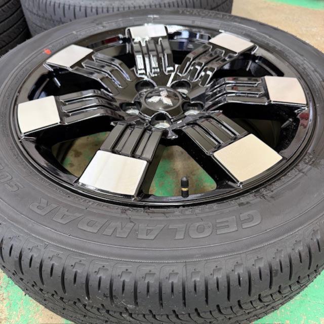 6三菱純正 デリカD:5 Pグレードアルミホイール+YOKOHAMA GEOLANDAR SUV 