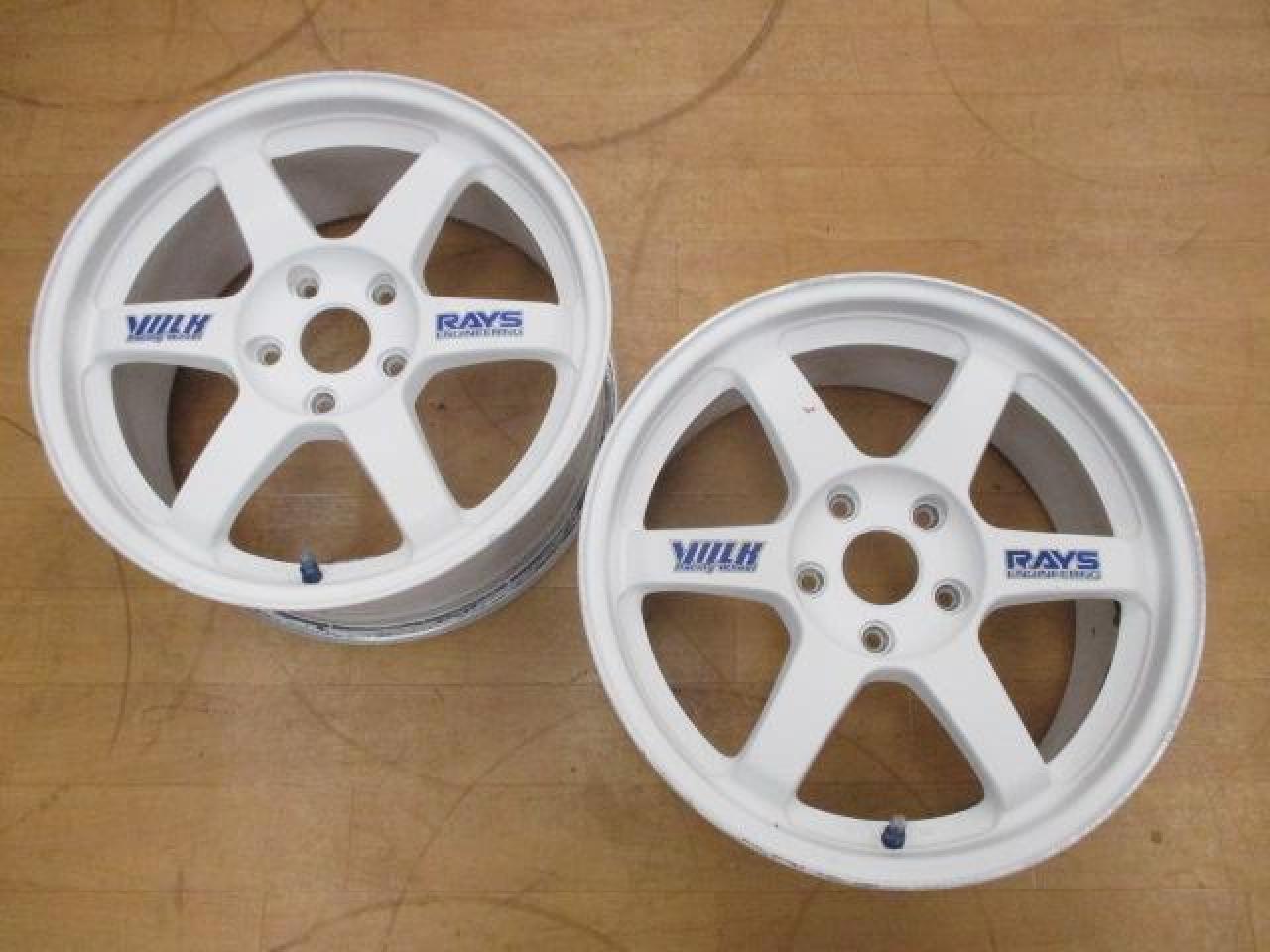 [Set of 2] RAYS (Rays) VOLK RACING (Volk Racing) TE37 white Using wheel ...