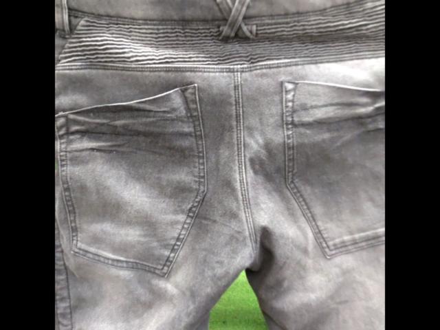 【L】WORKMAN 超撥水 EURO ボア 防風デニムパンツ