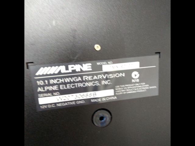 ALPINETMX-R2100
Flip down monitor