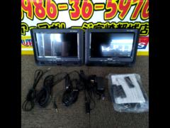 山善 キュリオム ポータブルDVDプレーヤー CPRM対応 9インチ(16:9) ツインモニター AC/DC対応 TFT液晶 PDP-TW90(B)