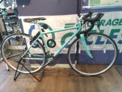 BIANCHI BRAVA 2010年モデル 700C 2×9S クロモリフレーム ロードバイク チェレステ サイズ:44