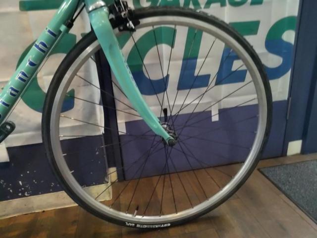 BIANCHI BRAVA 2010年モデル 700C 2×9S クロモリフレーム ロードバイク チェレステ サイズ:44