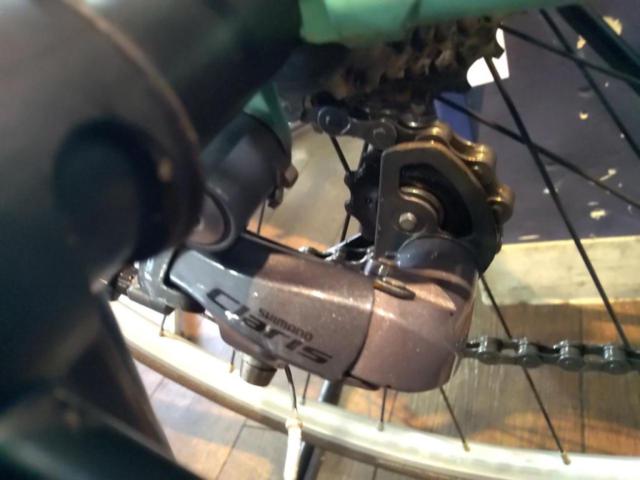 BIANCHI BRAVA 2010年モデル 700C 2×9S クロモリフレーム ロードバイク チェレステ サイズ:44