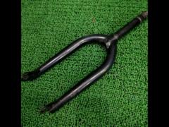 メーカー不明 BMXフォーク ブラック エンド100/コラム160