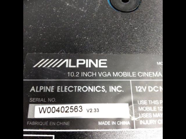 ALPINE TMX-R1100M フリップダウンモニター