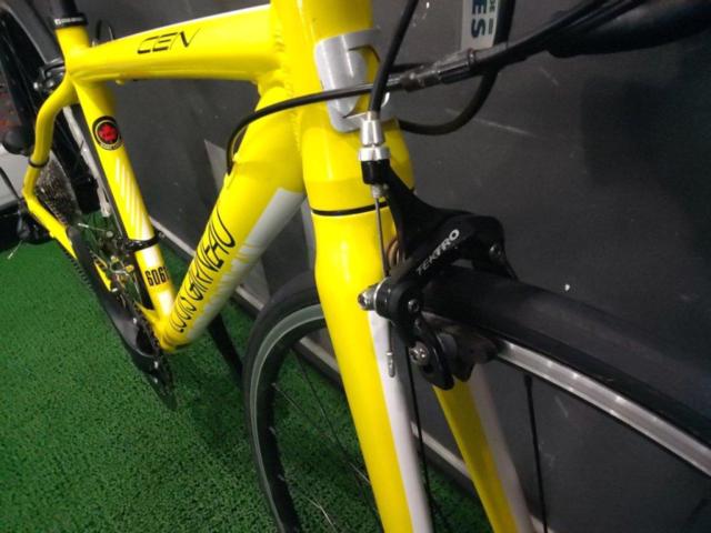 LOUIS GARNEAU LGS-CEN 700x23c2x9sアルミロードバイク イエロー サイズ420/参考サイズ:150-165