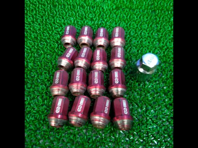 【M12xP1.5】ENKEI ジュラルミンナット レッド