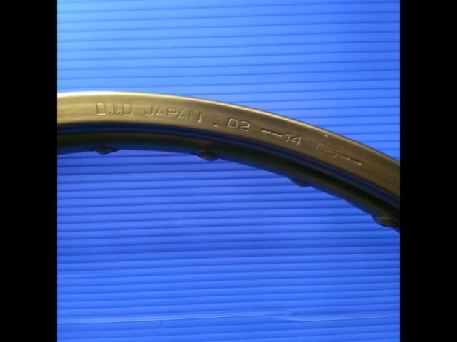 DID (Dido)
Aluminum wheel rim
Gold/J19×1.4032 holes