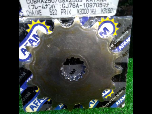GSX250/GSXR250
etc...AFAM
Front sprocket 16T