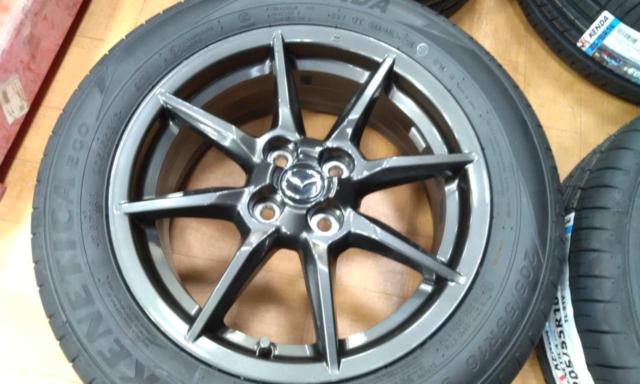 Demio-compatible size!!
Mazda
ND Roadster
Late version
Original wheel
+
KENDA
KR 203
