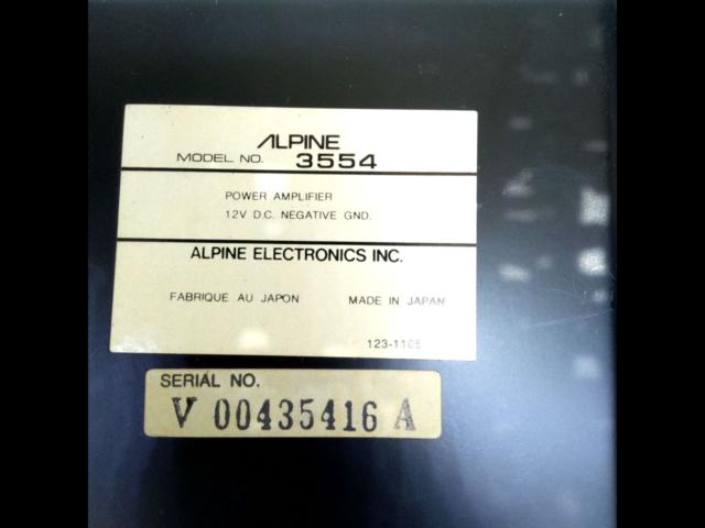 ALPINE 3554 | やや傷や汚れあり | アップガレージ 埼玉大宮店 | カー用品 アンプを通販で購入する | 中古カー＆バイク用品の ...